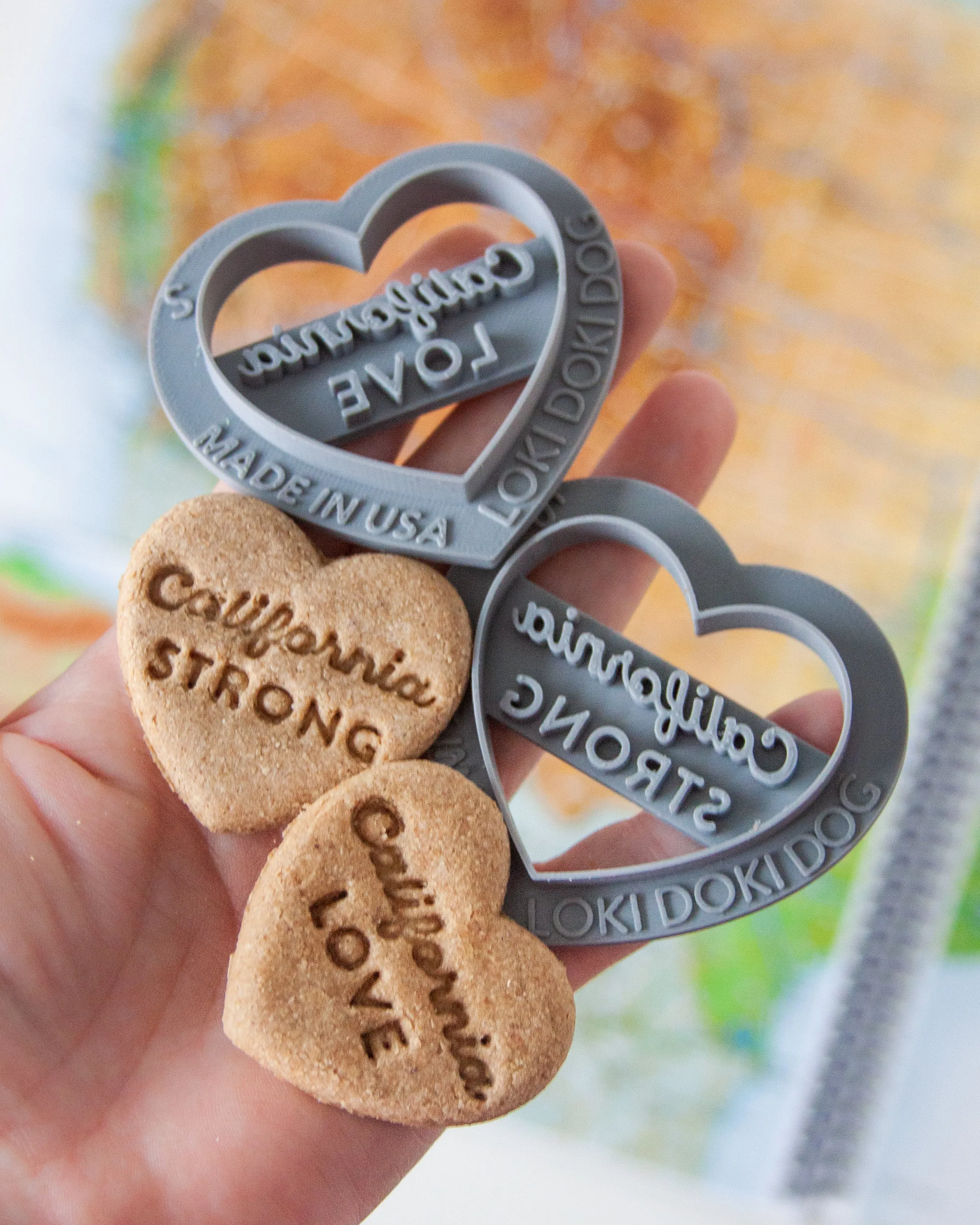 California State Love - Heart Shape Cookie Cutter (2 Styles Available)