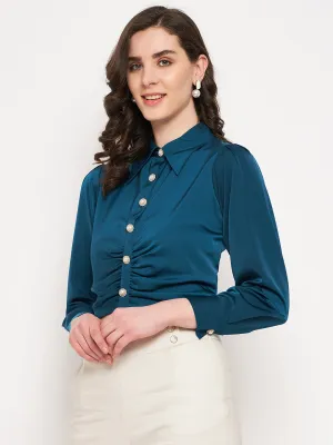 Camla Barcelona Peacock Green Solid Top