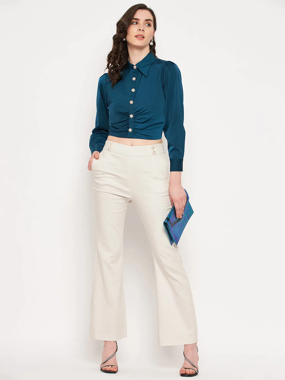 Camla Barcelona Peacock Green Solid Top