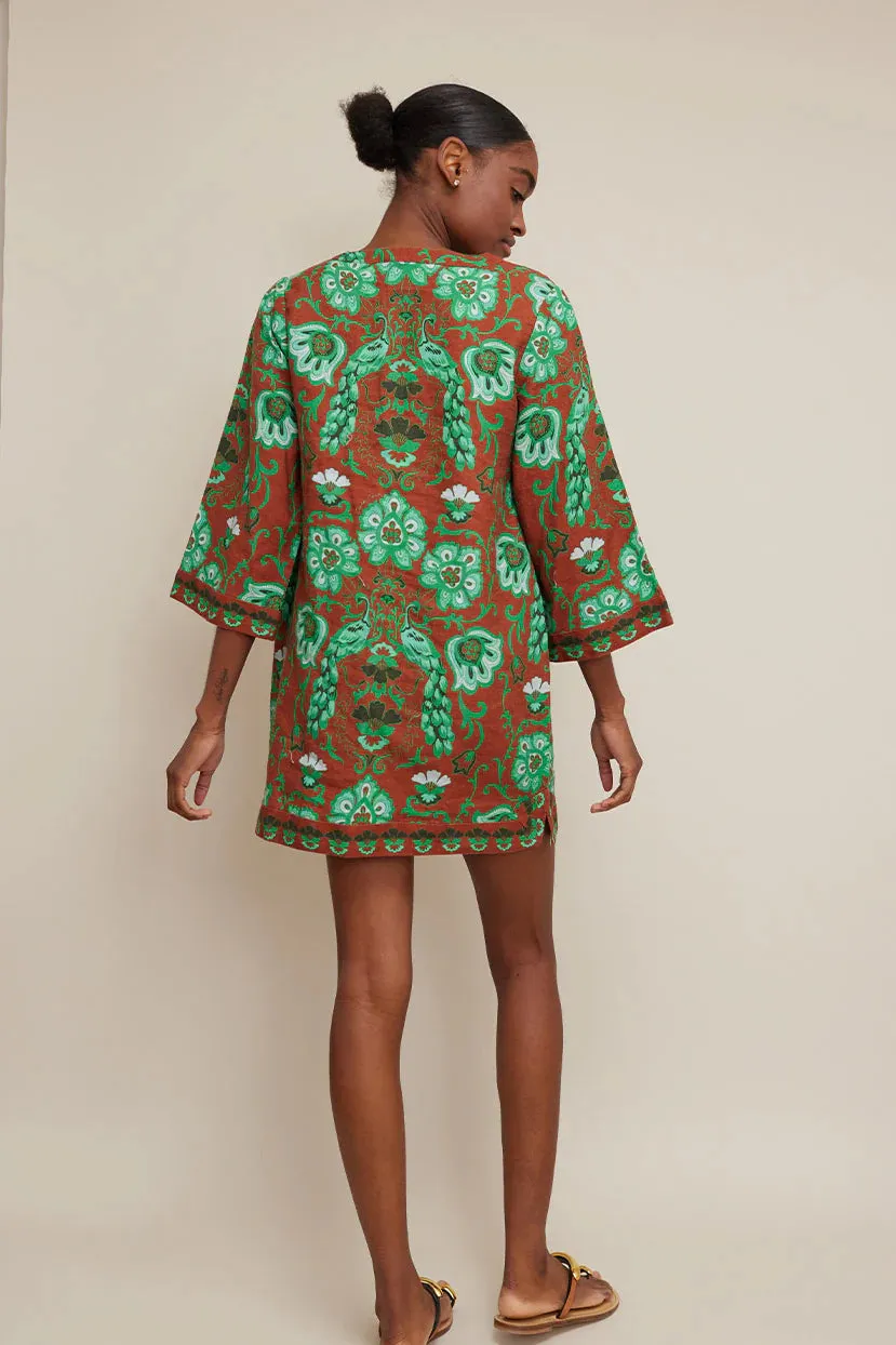Cara Cara Jaipur Dress- Peacock Brunette