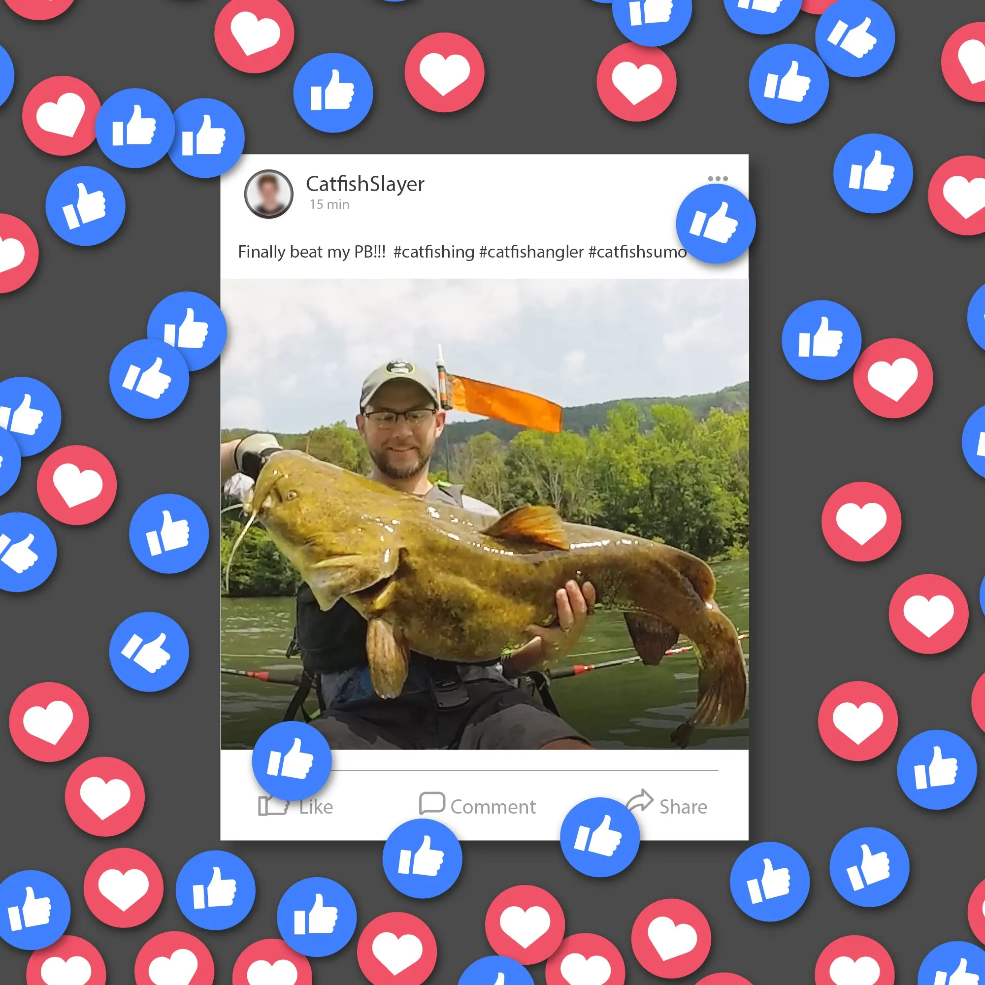 Catfish Sumo Snapback Trucker Hat