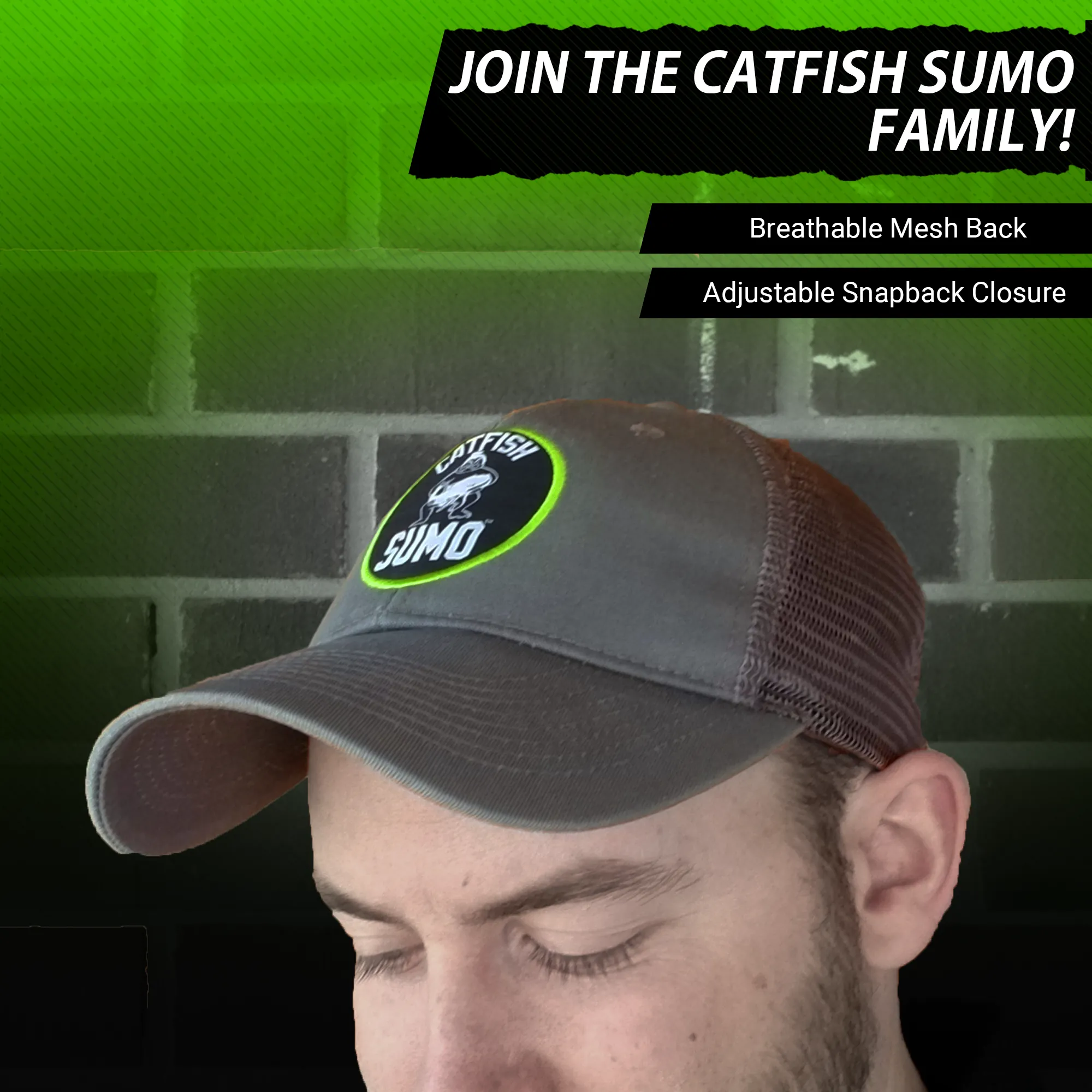 Catfish Sumo Snapback Trucker Hat