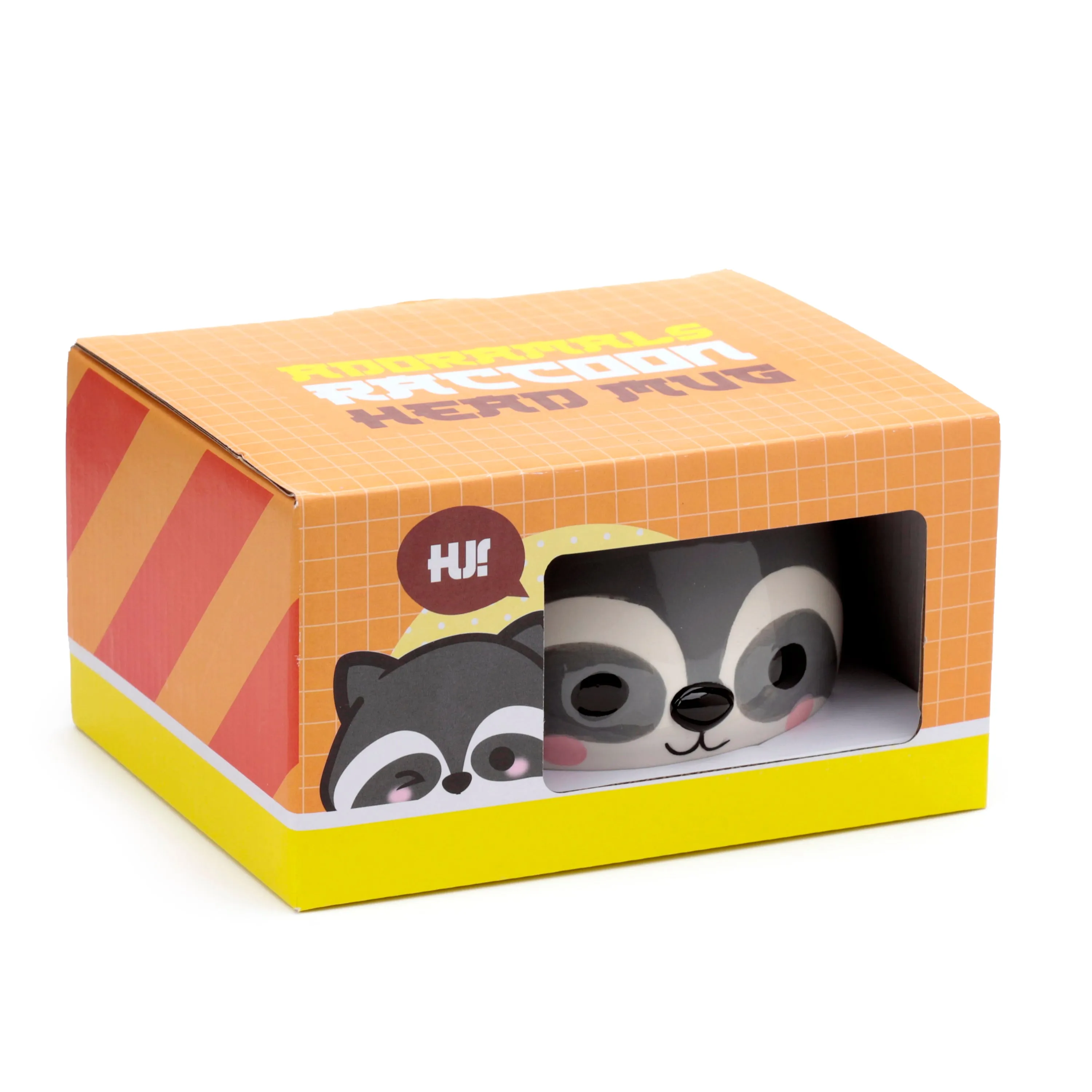 Ceramic Shaped Head Mug - Adoramals Raccoon