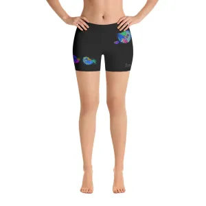 Chambered Nautilus Stretch Shorts for Ladies