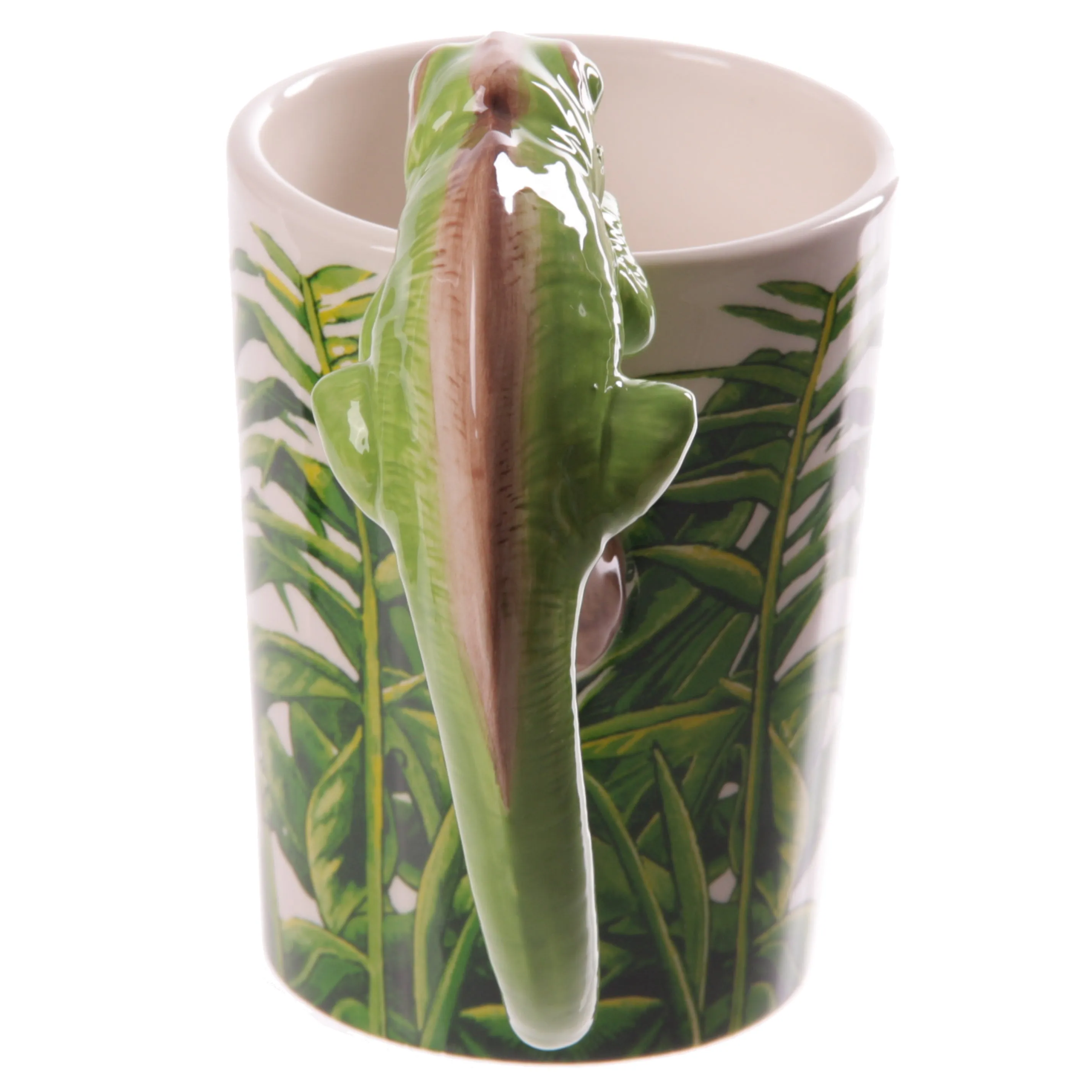 Chameleon Ceramic Shaped Handle Mug