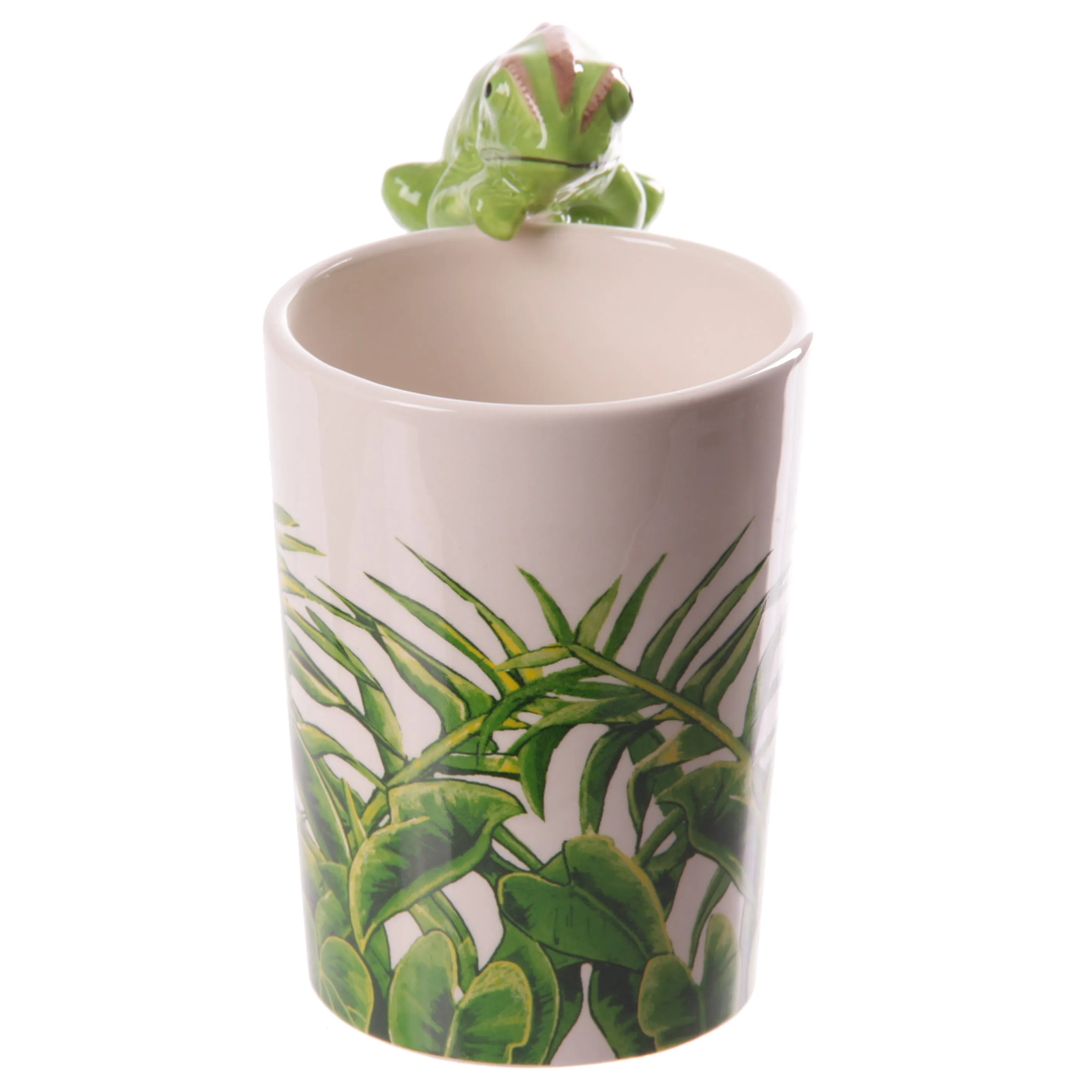 Chameleon Ceramic Shaped Handle Mug