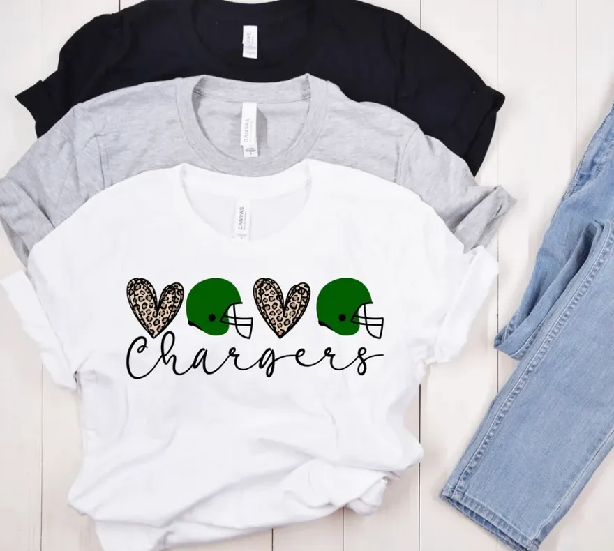Chargers Helmet Hearts (M135)
