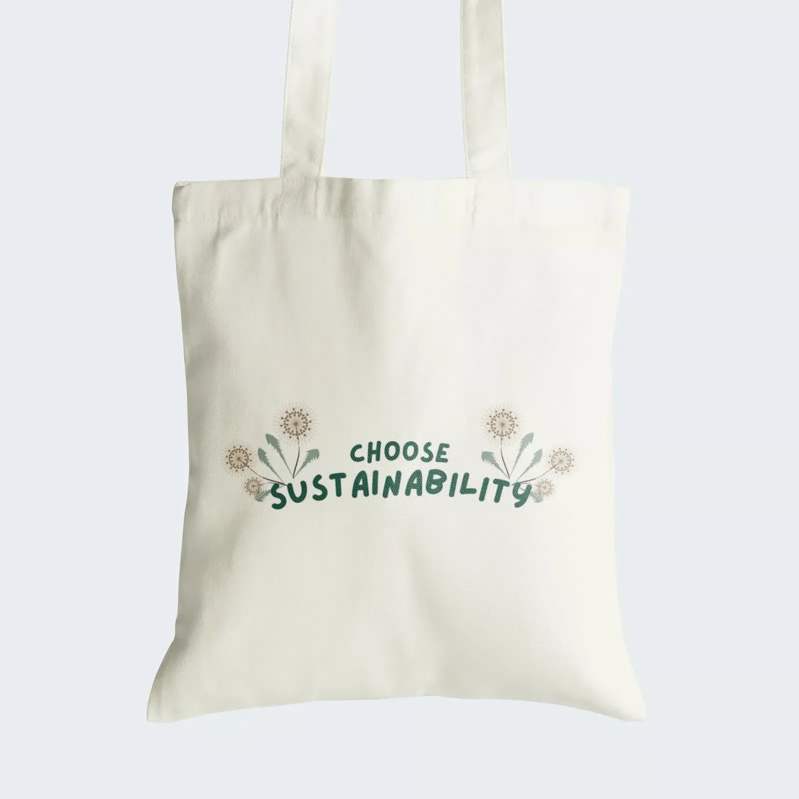 Choose Sustainability Tote Bag With Zipper