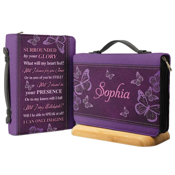 Christianart Bible Cover, I Can Only Imagine Purple Butterfly, Personalized Gifts for Pastor, Gifts For Women, Gifts For Men.