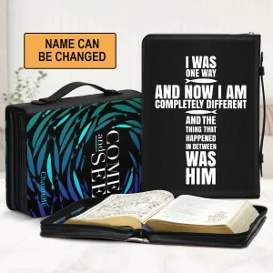 Christianart Bible Cover - Now I Am Completely Different - Personalized Bible Cover - Bible Cover For Women - CABBBCV28070324.