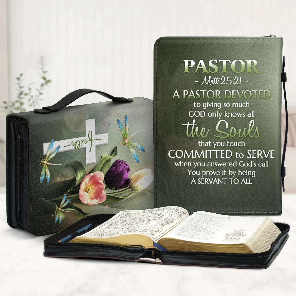 Christianart Bible Cover - Pastor Matt 25:21 - Personalized Bible Cover - Bible Cover For Women - CABBBCV01030724.