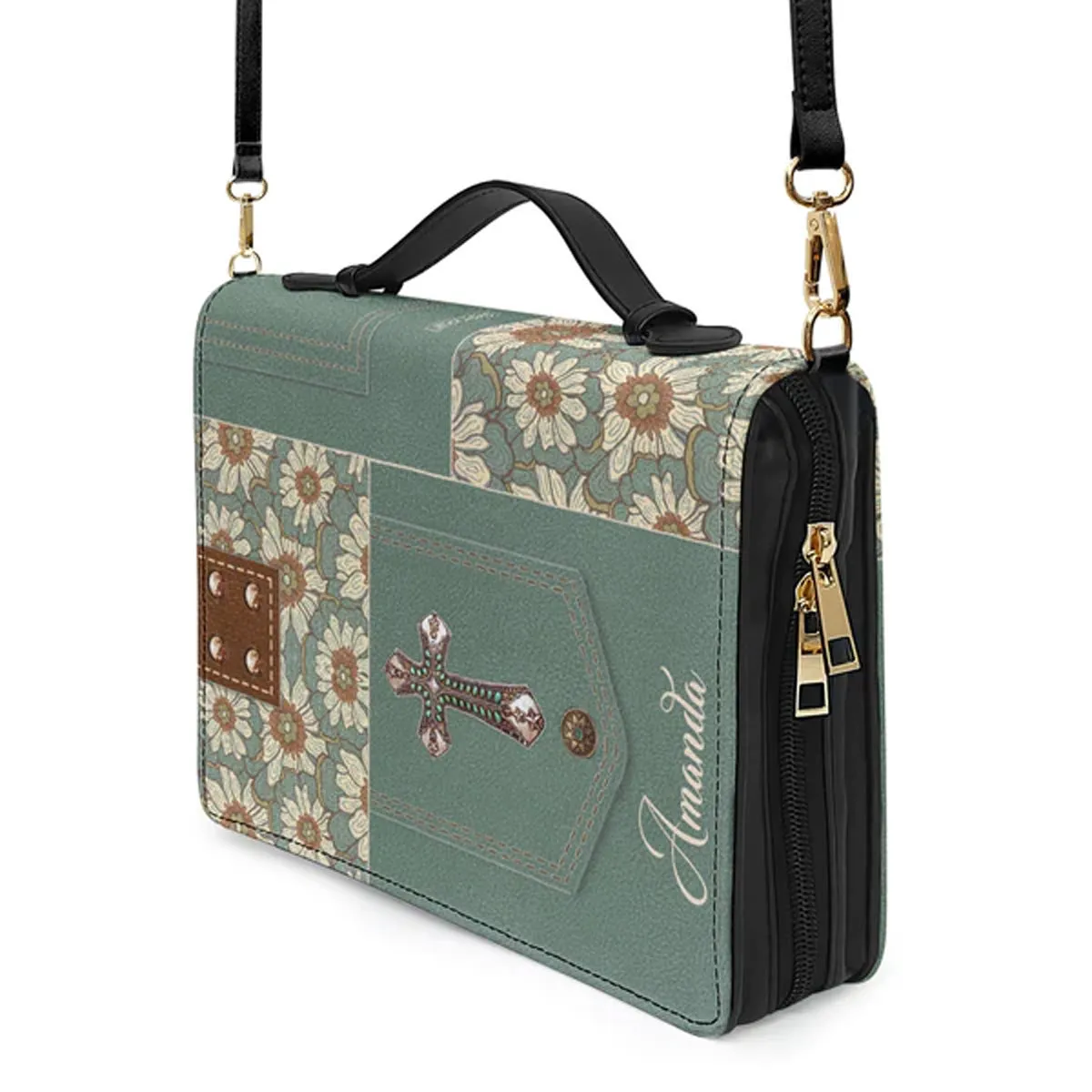 Christianartbag Bible Cover, Blessed Is The One Who Trusts In The Lord, Personalized Bible Cover, Gifts For Women, Gifts For Men, Christmas Gift, CABBBCV01010823.