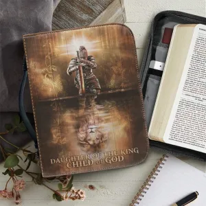 Christianartbag Bible Cover, Daughter Of The King Child Of GOD Bible Cover, Personalized Bible Cover, Purple Bible Cover, Christmas Gift, CABBBCV06160823.