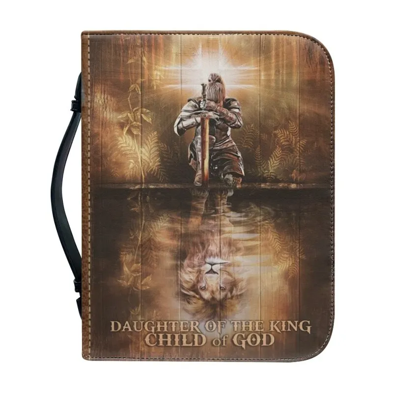 Christianartbag Bible Cover, Daughter Of The King Child Of GOD Bible Cover, Personalized Bible Cover, Purple Bible Cover, Christmas Gift, CABBBCV06160823.