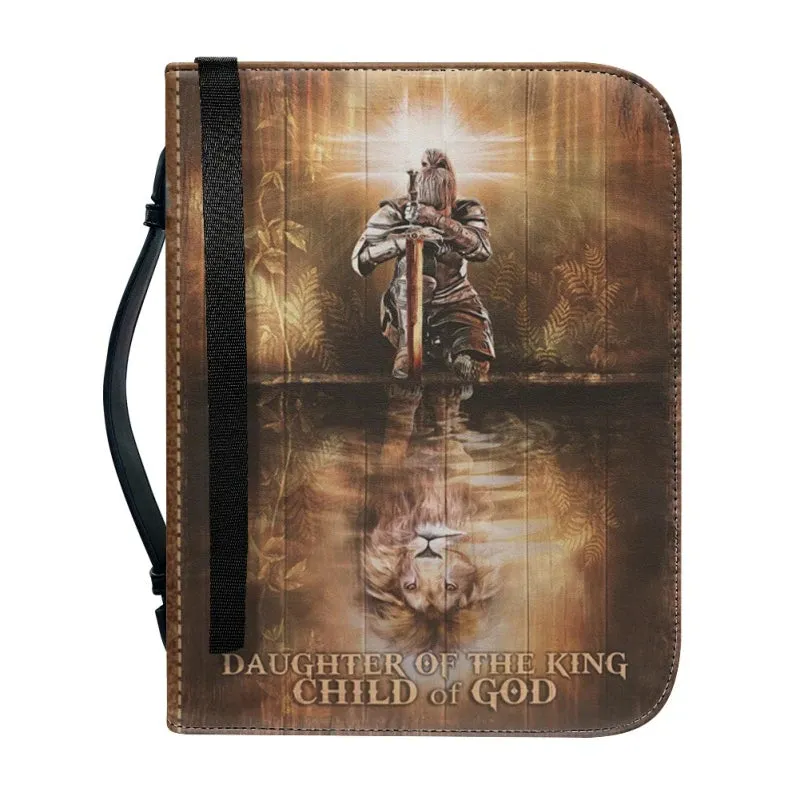 Christianartbag Bible Cover, Daughter Of The King Child Of GOD Bible Cover, Personalized Bible Cover, Purple Bible Cover, Christmas Gift, CABBBCV06160823.
