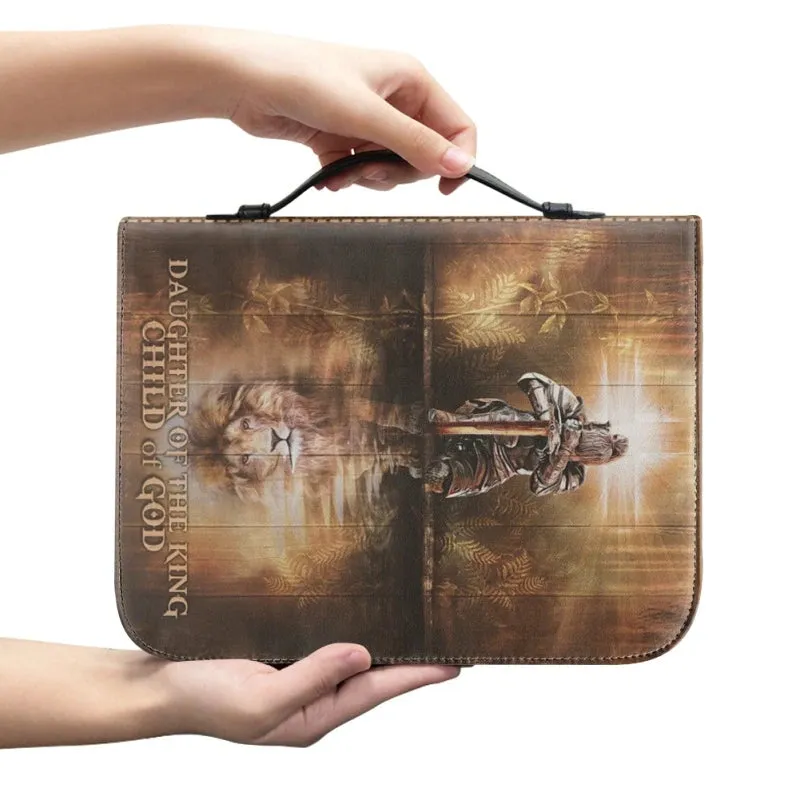 Christianartbag Bible Cover, Daughter Of The King Child Of GOD Bible Cover, Personalized Bible Cover, Purple Bible Cover, Christmas Gift, CABBBCV06160823.