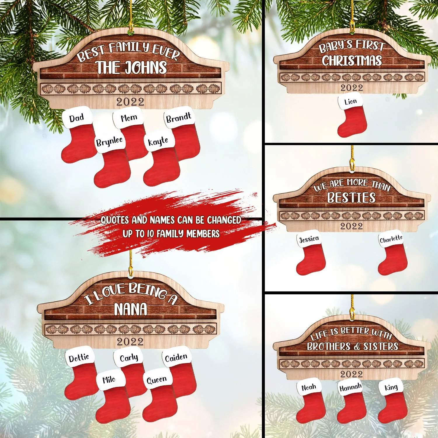 Christmas Gifts For Your Family And Loved Ones Custom Shaped Ornament 1001