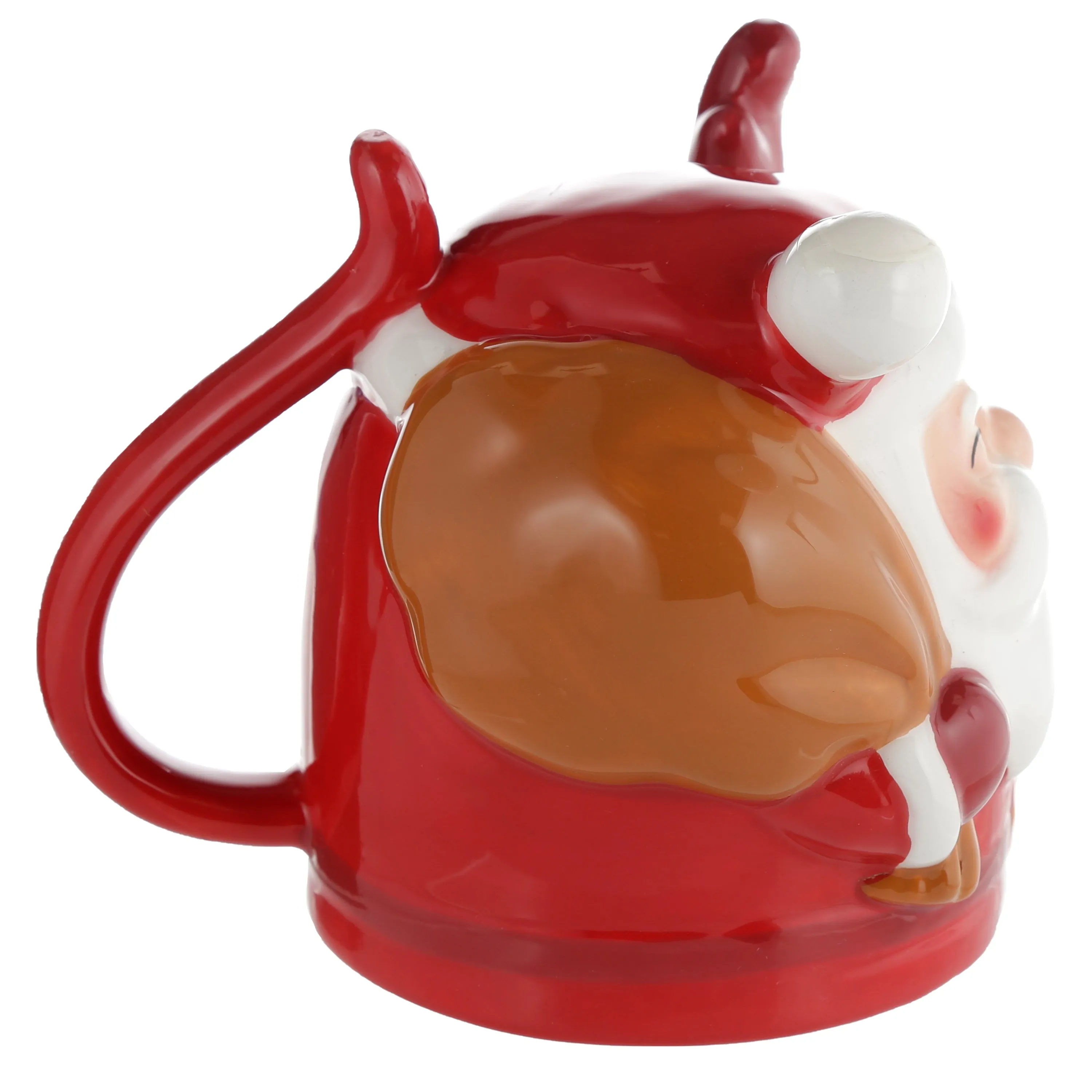 Christmas Santa Upside Down Ceramic Shaped Mug