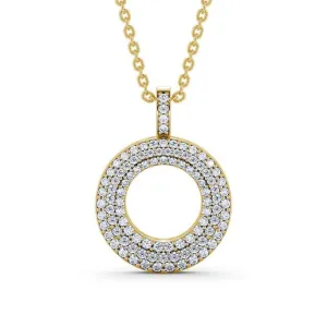 Circle Shaped Pendant 0.75ct