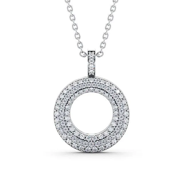 Circle Shaped Pendant 0.75ct