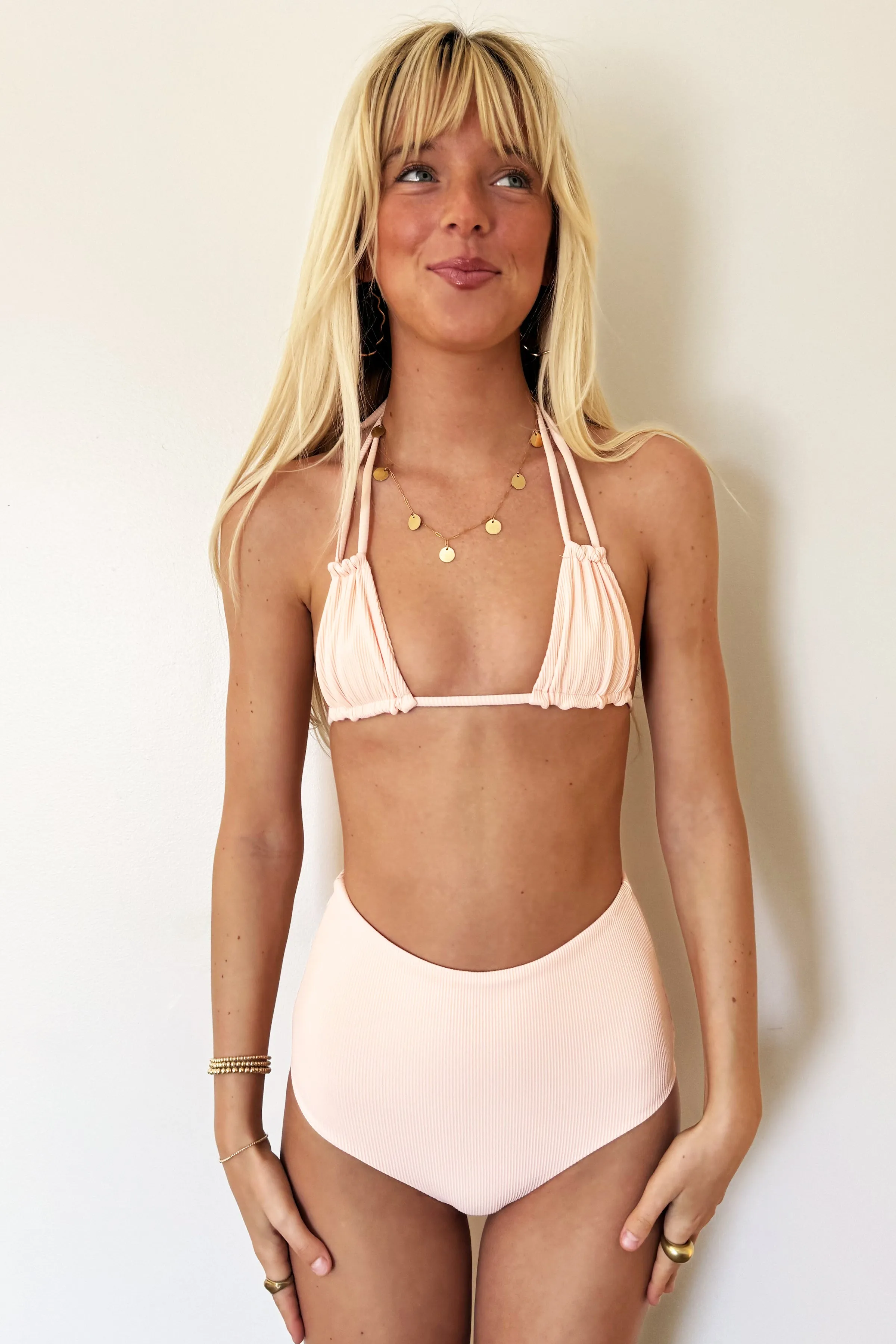 Citrine Swim Allie Top- Peach