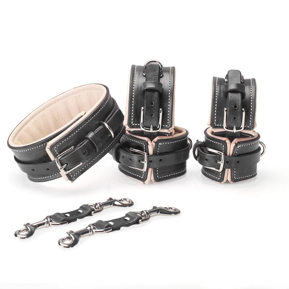 Classic Padded Leather Collar & Cuffs [SET]