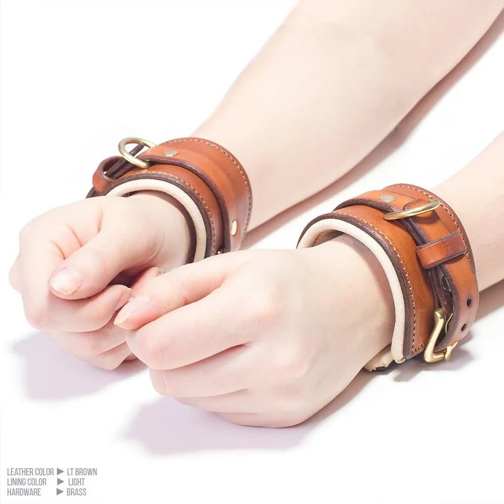Classic Padded Leather Collar & Cuffs [SET]