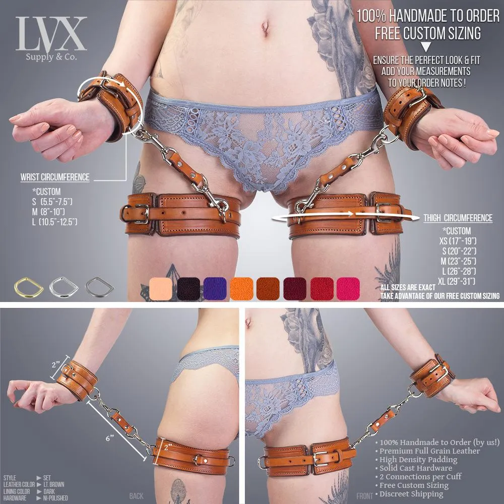 Classic Padded Thigh Harness & Cuffs