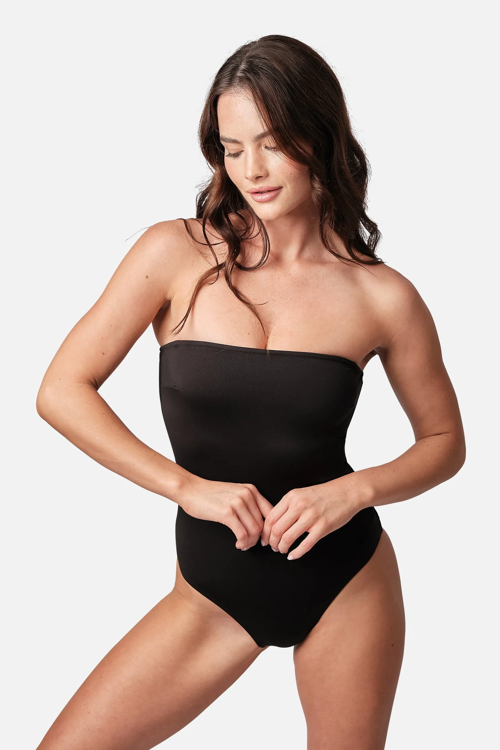 Classic Strapless One Piece BLACK