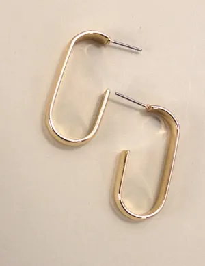 Classic U-Shaped Hoop Earrings