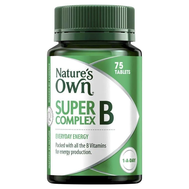 [CLEARANCE Expiry: 07/2024] Nature's Own Super B Complex 75 Tablets