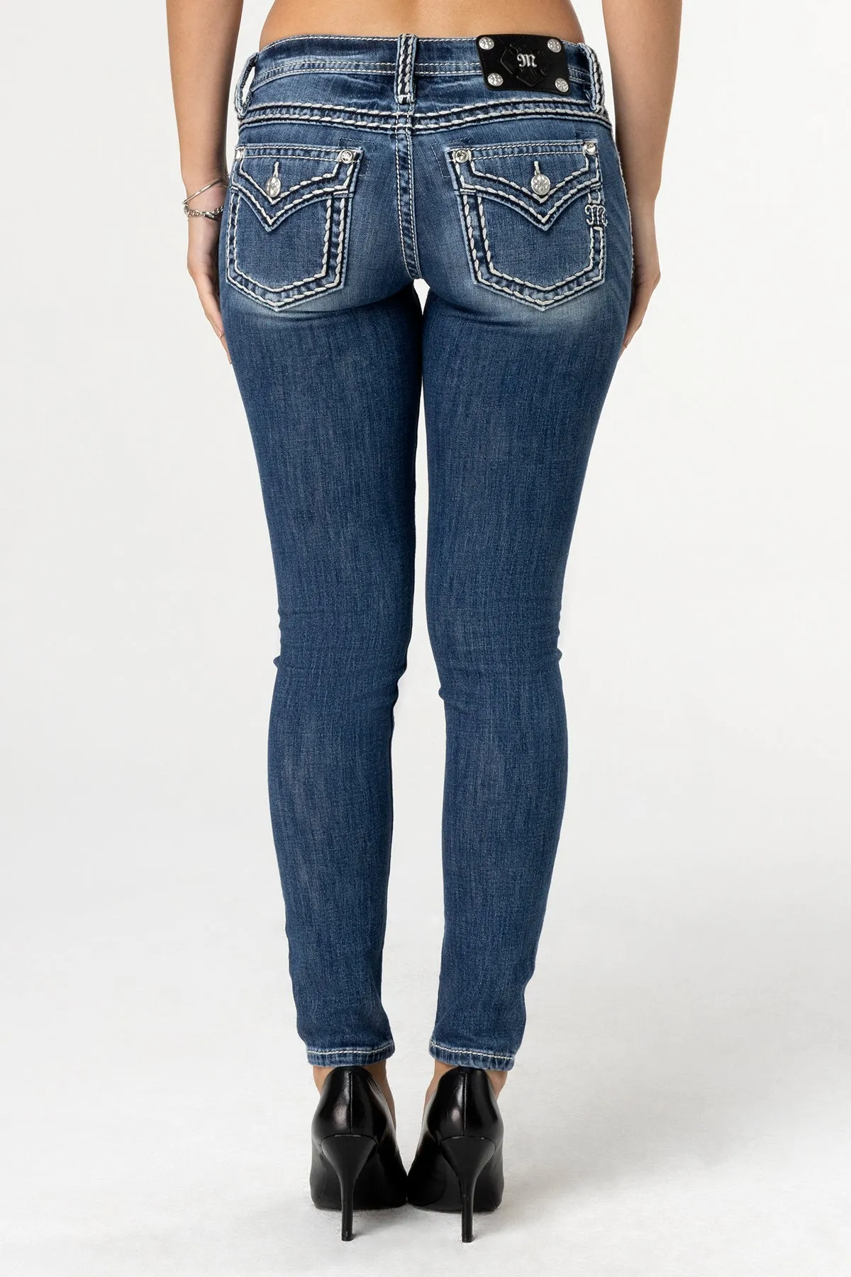 Cleo Stitched Skinny Jeans