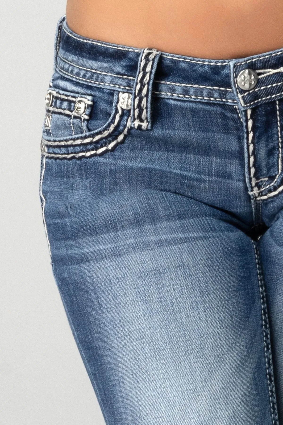 Cleo Stitched Skinny Jeans
