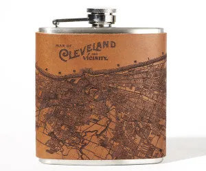 Cleveland Map Flask
