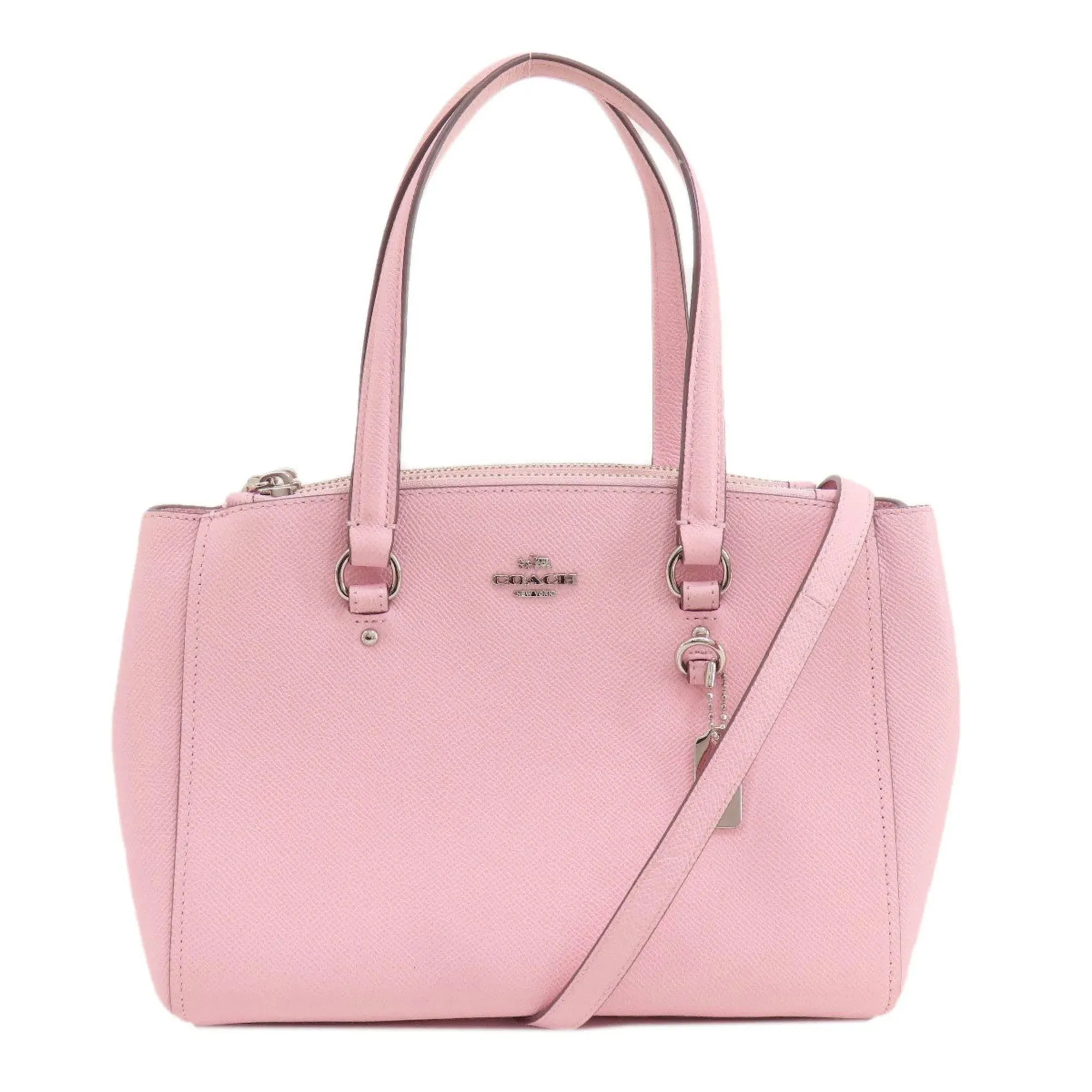 Coach Stanton Carryall Leather Tote 26 Petal Shoulder Bag Handbag Pink New