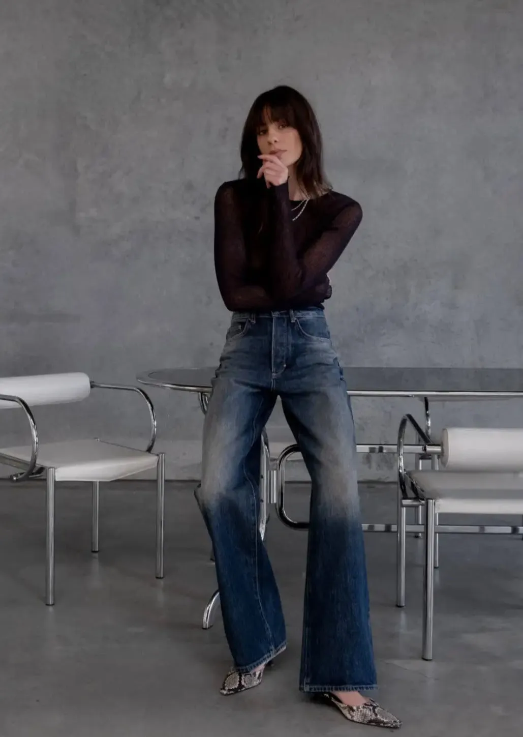 Coco Relaxed Omen Dark Vintage Indigo