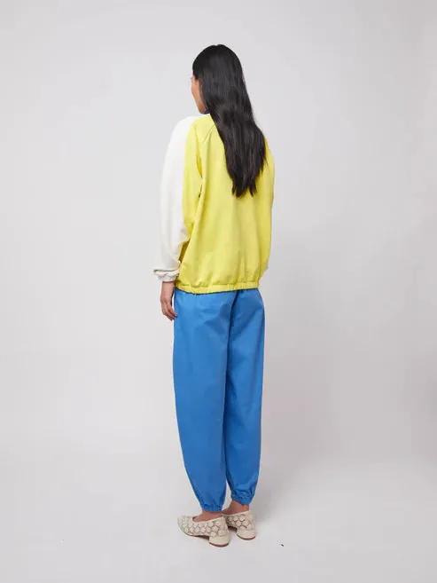 Color Block Relaxed Sweatshirt | Yellow Multi