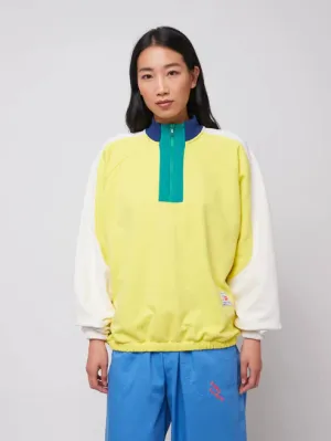 Color Block Relaxed Sweatshirt | Yellow Multi