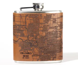 Columbus Map Flask