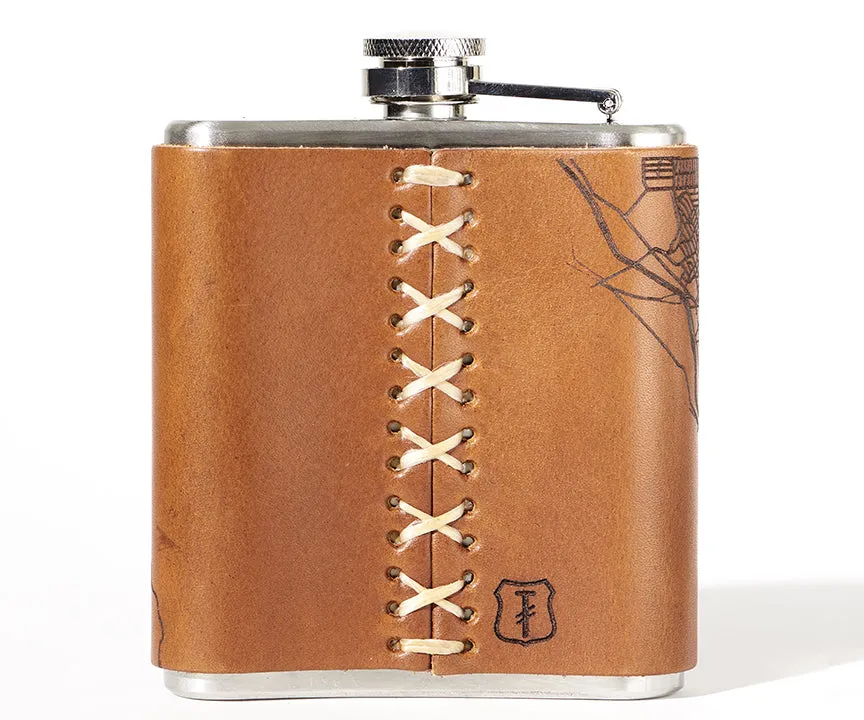 Columbus Map Flask