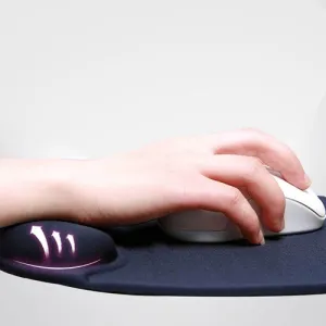 Comfortable Wrist Rest Mouse Pad (Black)