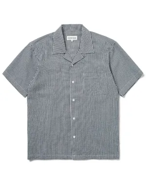 Contentment. Relaxed Seersucker Grey Shirt