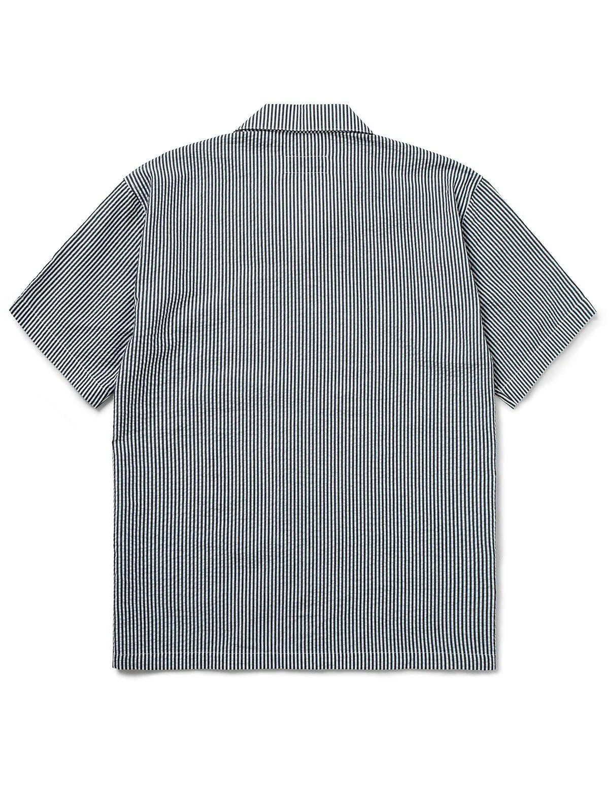 Contentment. Relaxed Seersucker Grey Shirt