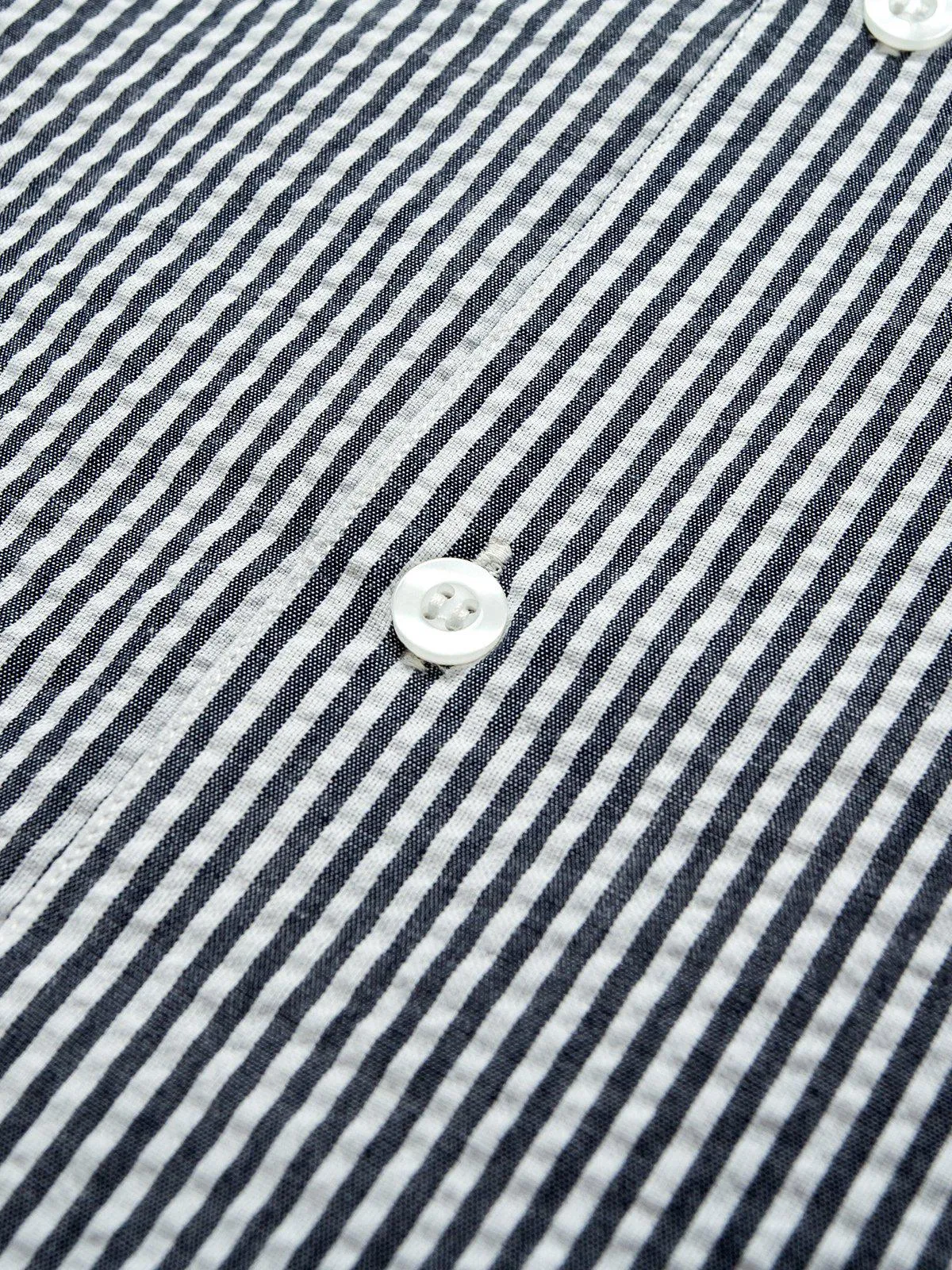 Contentment. Relaxed Seersucker Grey Shirt