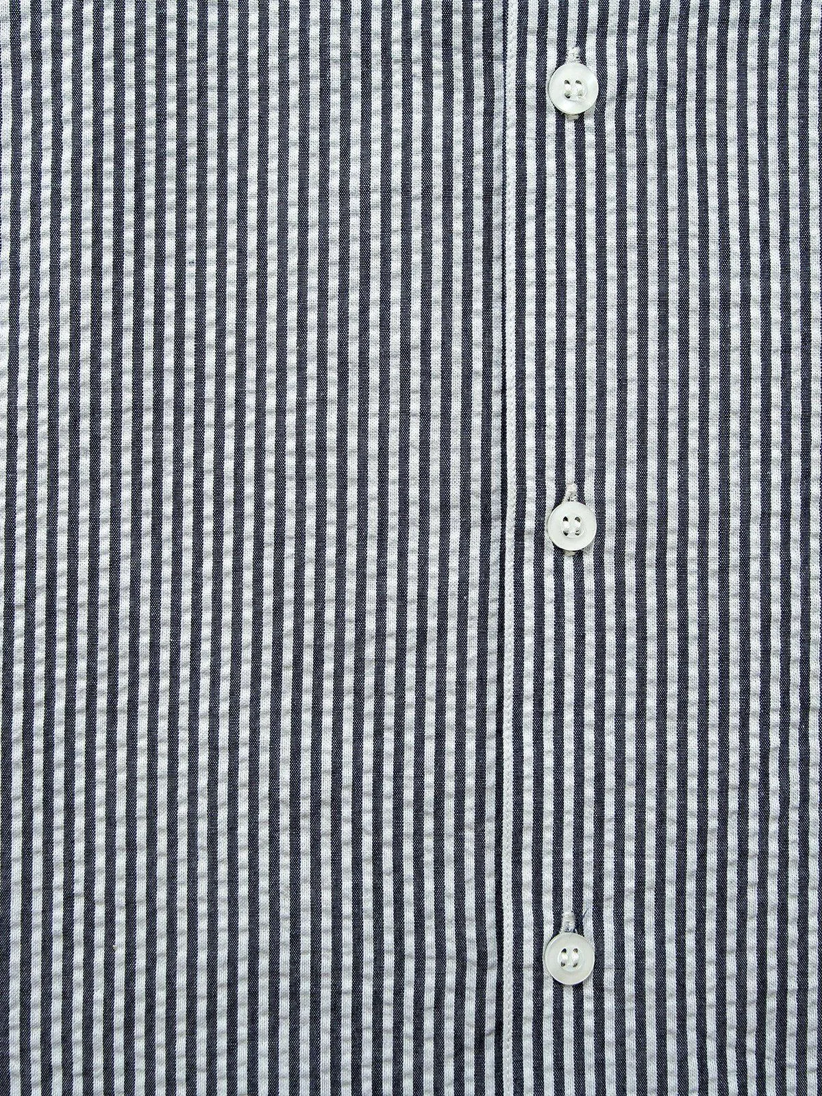 Contentment. Relaxed Seersucker Grey Shirt
