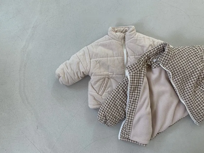 Corduroy Padded Fleece-Lined Jacket