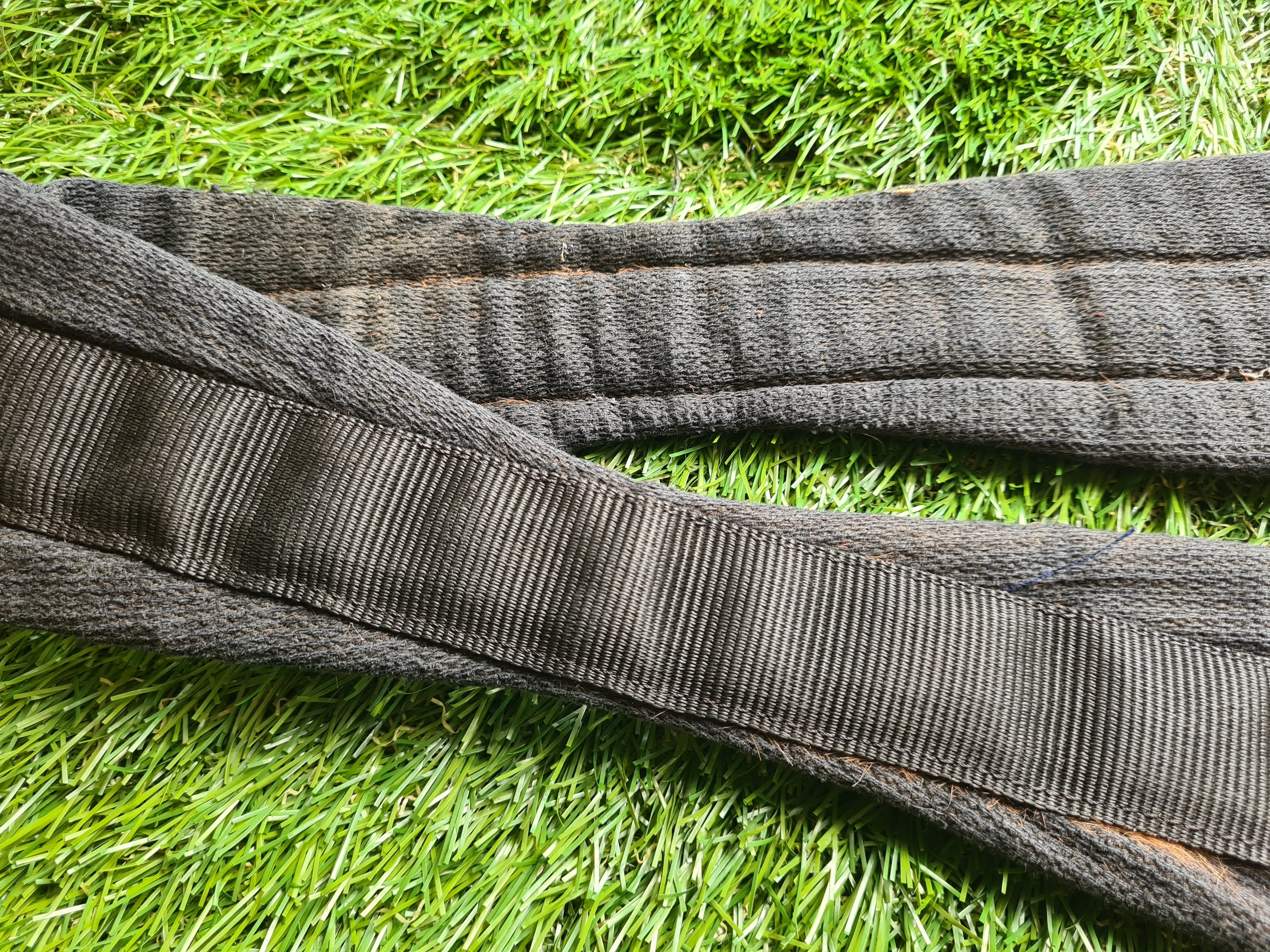 Cottage craft elasticated 48" cotton shaped girth black FREE POSTAGE ❤
