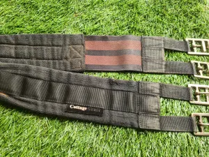 Cottage craft elasticated 48" cotton shaped girth black FREE POSTAGE ❤
