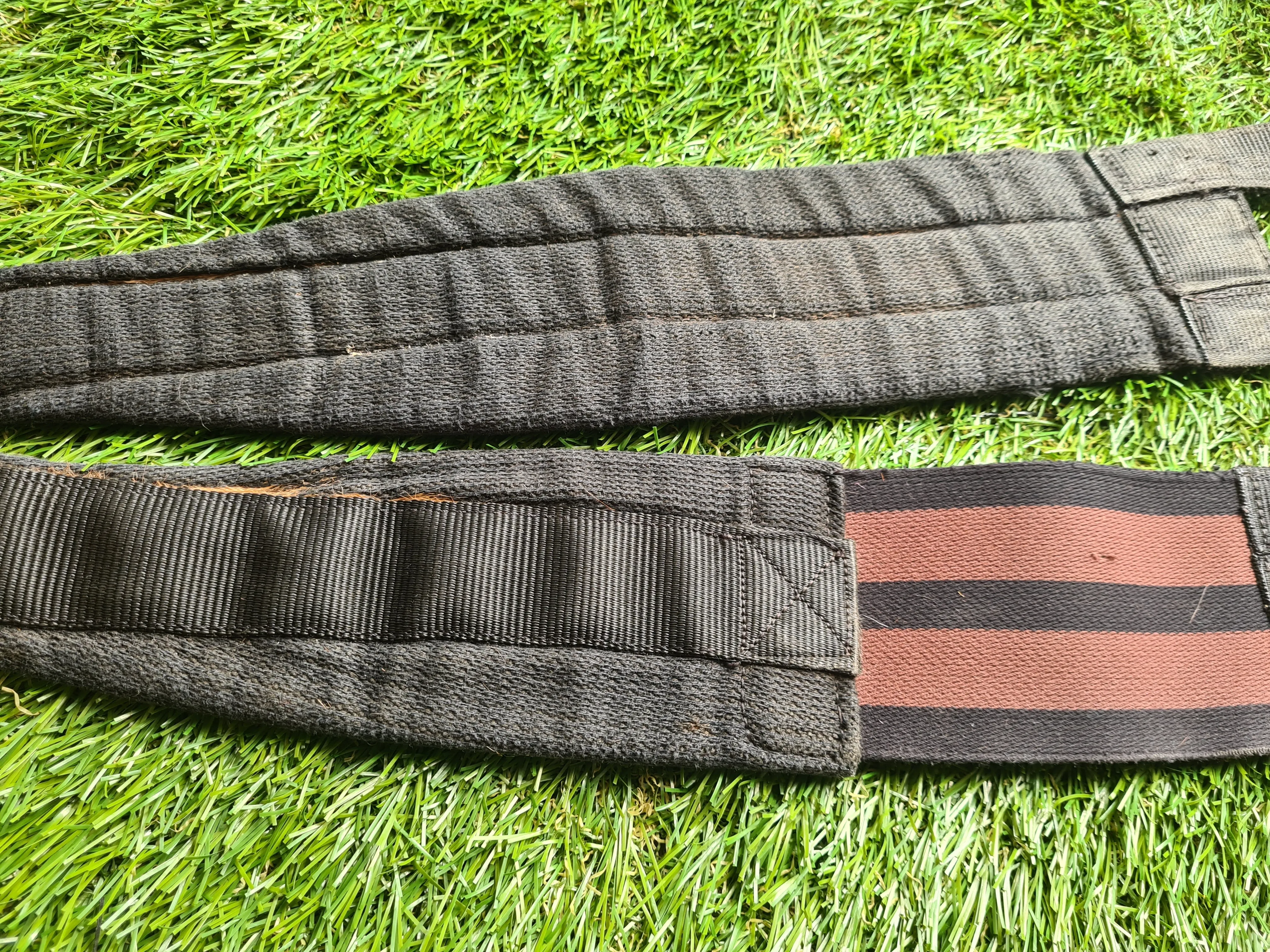 Cottage craft elasticated 48" cotton shaped girth black FREE POSTAGE ❤