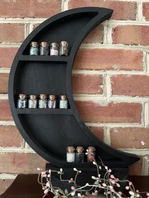 Crescent Moon Wood Shelf